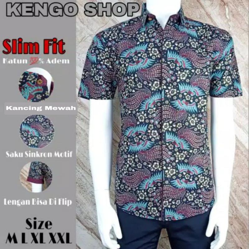 KEMEJA BATIK PRIA JATAYU SLIMFIT PREMIUM SEBA BATIK