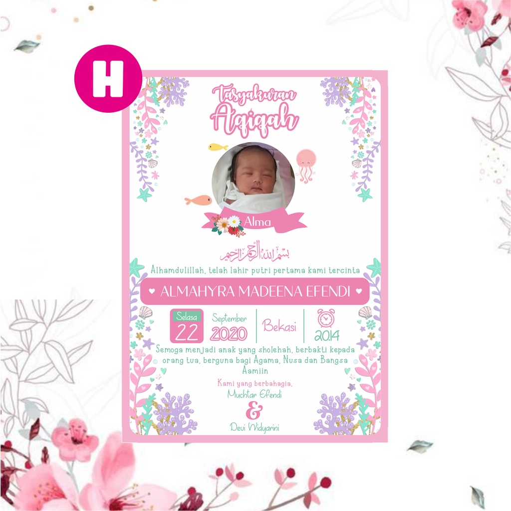 STIKER AQIQAH STIKER TASYAKURAN AQIQAH STIKER AQIQAH CUSTOM CETAK STIKER TASYAKURAN AQIQOH-H
