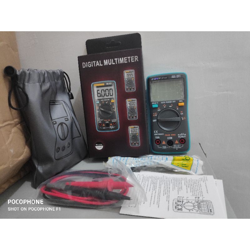 multimeter ZT102 6000 Counts with temperature AvoMeter ZT 102 alat Service alat Cek tegangan cek ampere tes elektronik