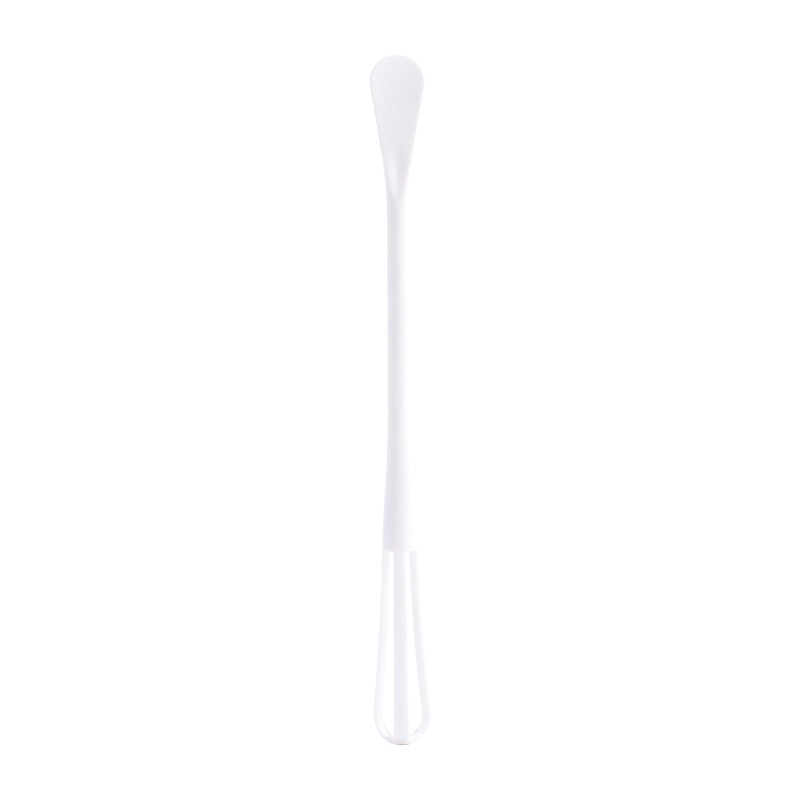 [Mini Hand Beater Mixer Stick] [Multifunctional 2-in-1 Hangable Mixer with Spoon] [Kitchen Cooking Tool Gadgets]