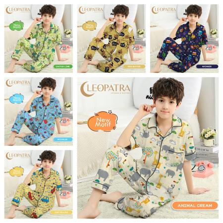 Cleopatra Piyama Anak Laki Motif Karakter Usia 8-10 Tahun (Size 10) - Setelan Baju Tidur