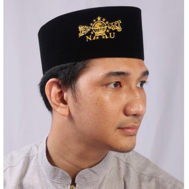 Peci/Kopiah?songkok NASIONAL Bludru Bordir Motif NU Warna Kuning  MURAH dan BERKUALITAS