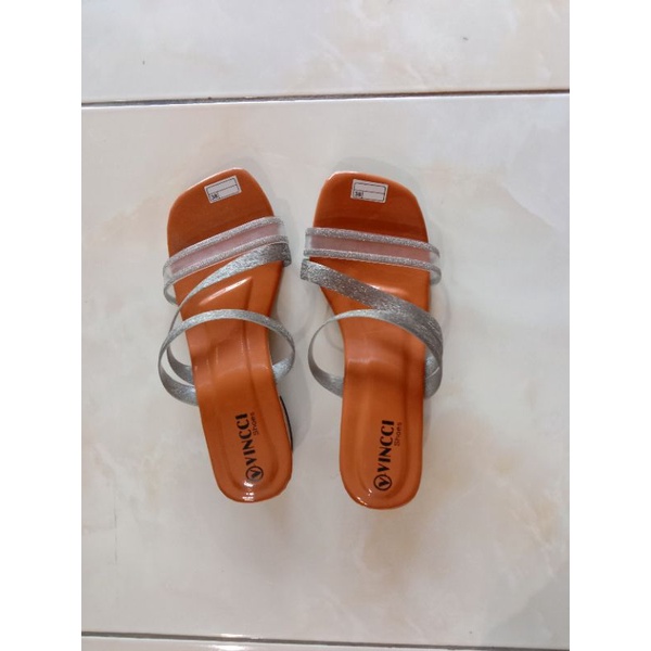 SANDAL WANITA VINNCI PREMIUM SIZE 36-40 TINGGI HEELS 3CM