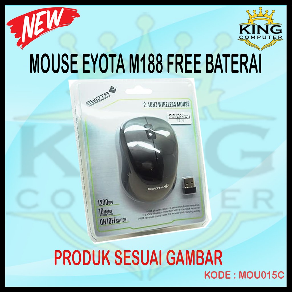 MOUSE WIRELESS EYOTA M188 FREE BATERAI