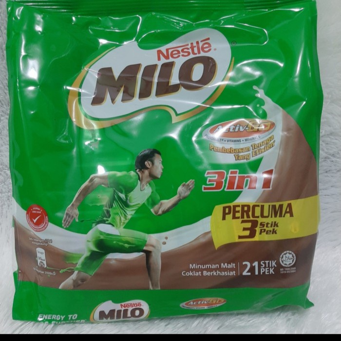 

Milo Malaysia 3 in 1 Isi 21 sachet