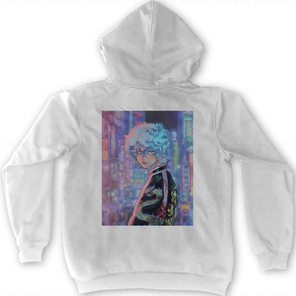 Hoodie Kawata Souta Square White Anime Manga Tokyo Revengers Premium Unisex