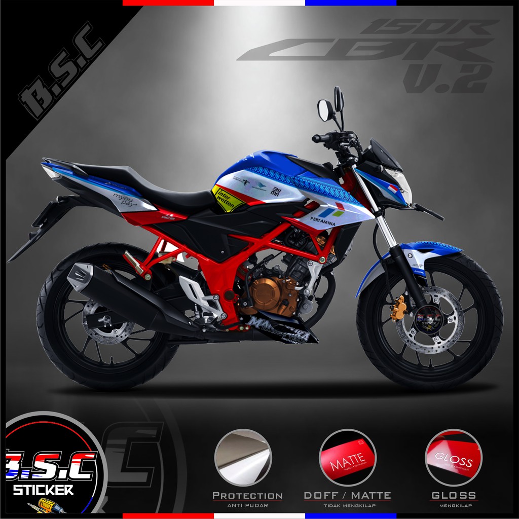 Decal FULL BODY Sticker CB 150R / CB150R / NEW CB 150R V.2 Motif Mandalika Livery