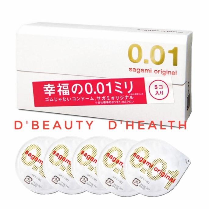 Kondom Jepang Sagami 0.01 Sagami 001 5 pcs