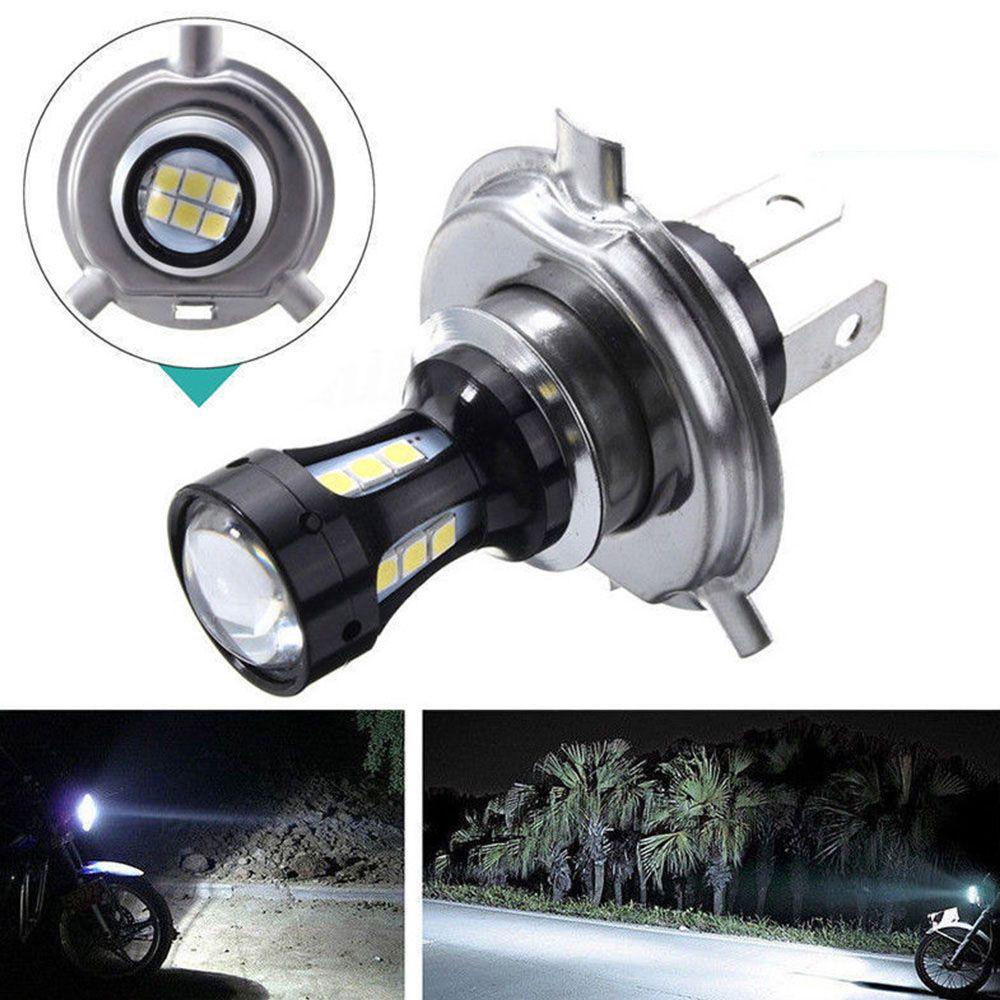 Lanfy Aksesoris Lampu Motor Putih H4 3030 18LED DRL Fog Light