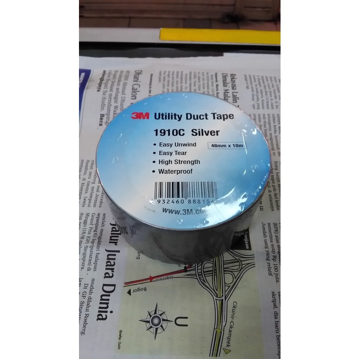 

Trendi 3M Utility Duck Tape. 1910C Silver. Gilaa!!!