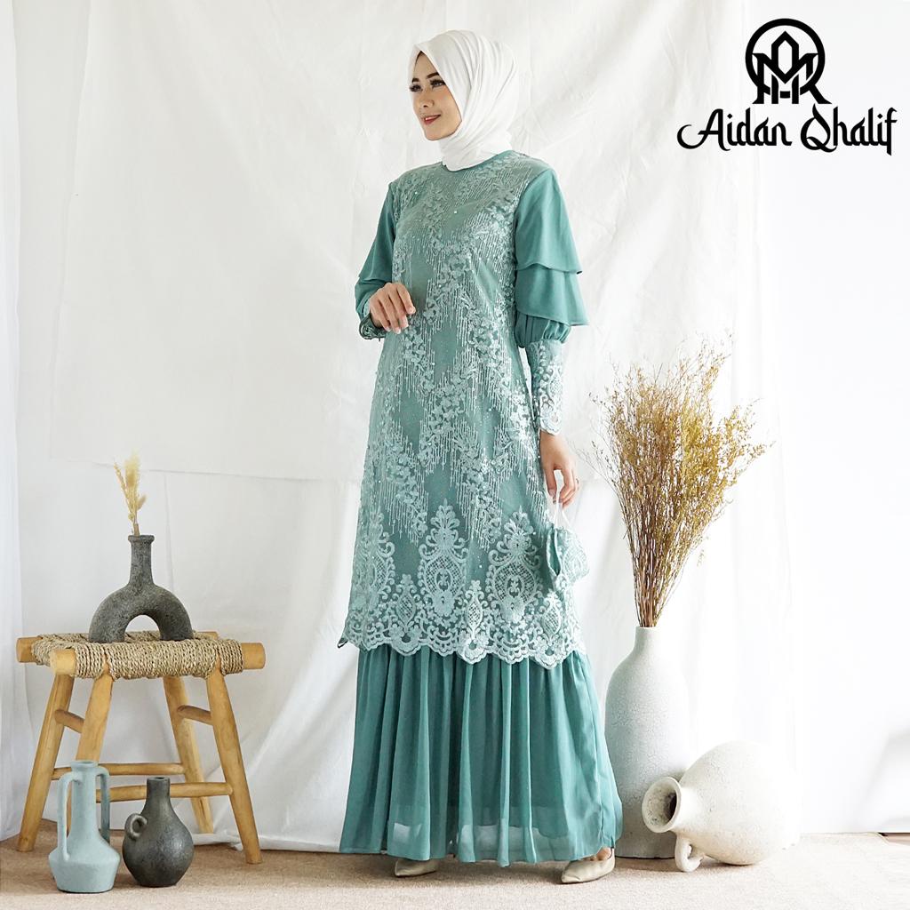 Dress Liora Full Payet RI / Kebaya Modern / Gamis Pesta Mewah / Dress Bridesmaid