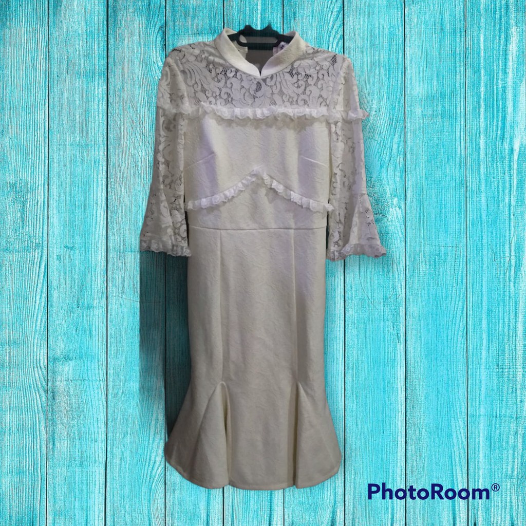Coco Kelen Premium Dress Import Wanita "Putih Duyung Size L"