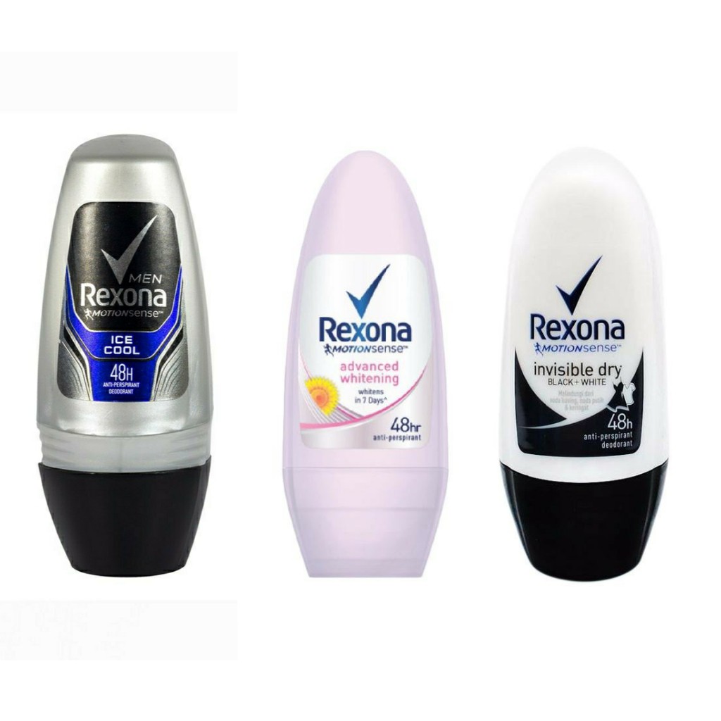 Rexona Deodoran Deo Roll On Advanced Whitening / Free Spirit / Invisible Dry 45ml Glowing Dreamy / Glowing White Free Vaseline Healthy Serum Soft Glow 15ml