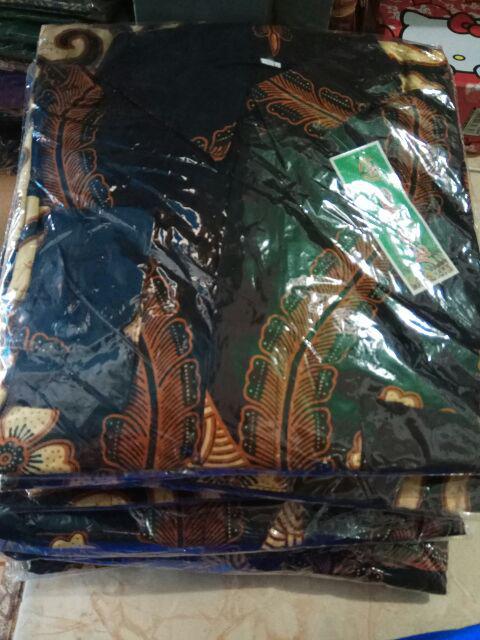Kemeja Batik Pria Lengan Panjang Size M L Xl Xxl Bswart Batik Hrb026 Kenongo Hem Panjang Padi