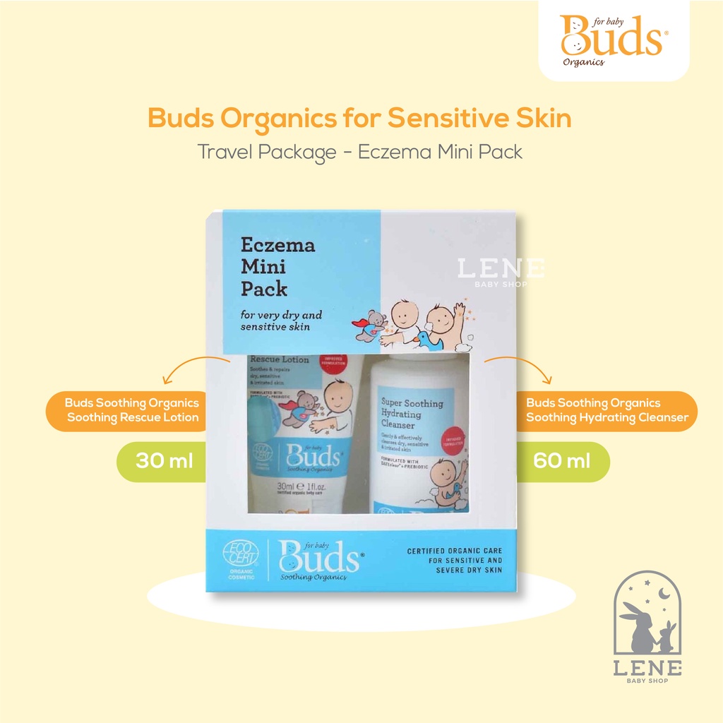 Buds Organics for Sensitive Skin - Travel Package - Lotion Iritasi