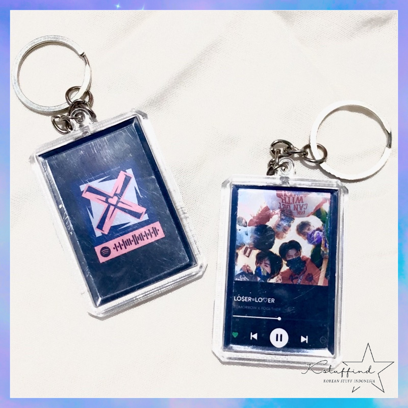 [kstuffind] TXT LOSER = LOVER SPOTIFY GANTUNGAN KUNCI AKRILIK ACRYLIC FIGHT OR ESCAPE GANCI KEYCHAIN