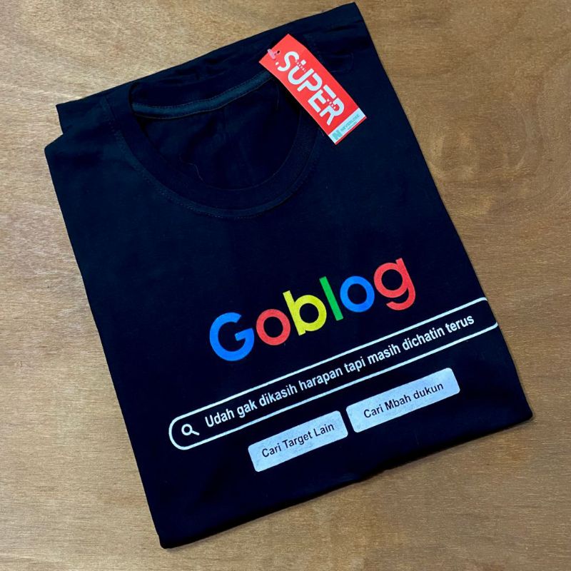 [TERMURAH] Kaos Goblog Parodi Plesetan Google T-shirt Distro Kekinian Baru Baju Dewasa Pria