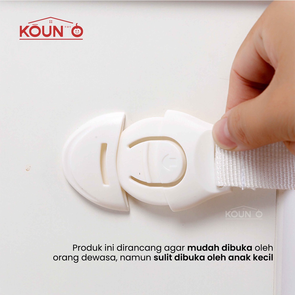 Kunci Kulkas Pengaman Anak Pengaman Laci Lemari Pengunci Pintu Kulkas dari Bayi dan Anak Baby Safety Lock Pelindung Pengunci Pengaman Laci Lemari Furniture Pintu Kulkas Microwave Penutup Toilet Kabinet Perabotan Rumah Tangga