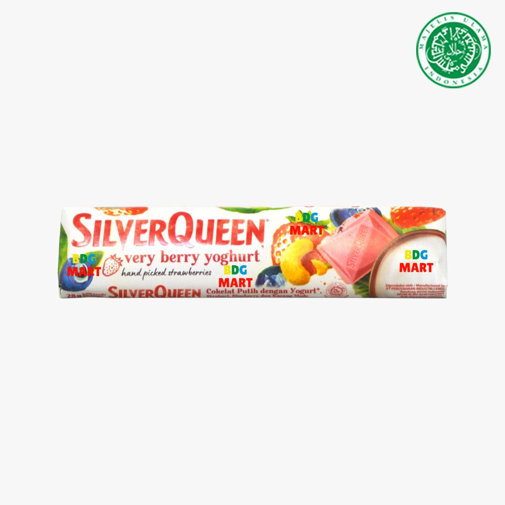 

SilverQueen Very Berry Yoghurt Coklat Putih Silver Queen Dengan Yoghurt & Buah Halal MUI - 28gr