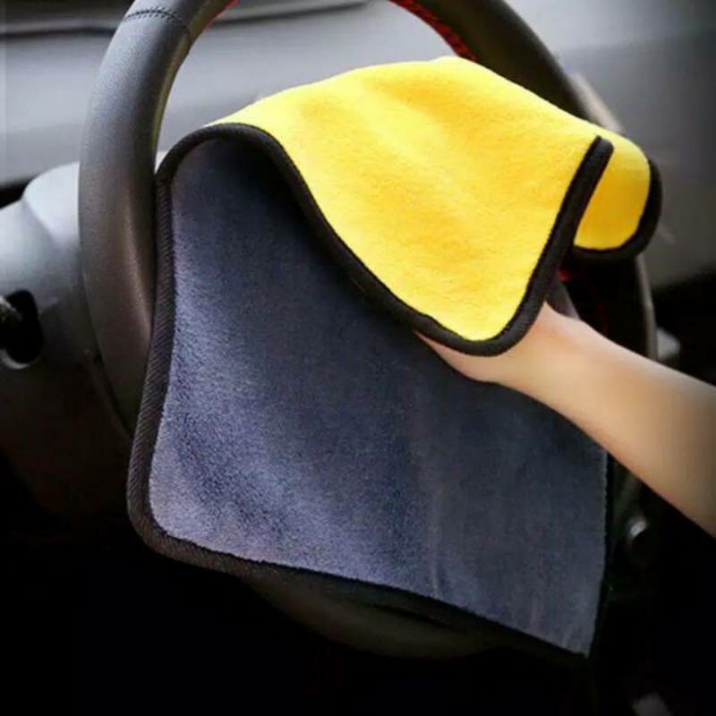 Kain Lap Microfiber Serbaguna 30X40Cm 2 Sisi Halus Multifungsi