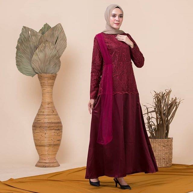 Safa dress/gamis/baju kondangan/baju muslim/baju pesta
