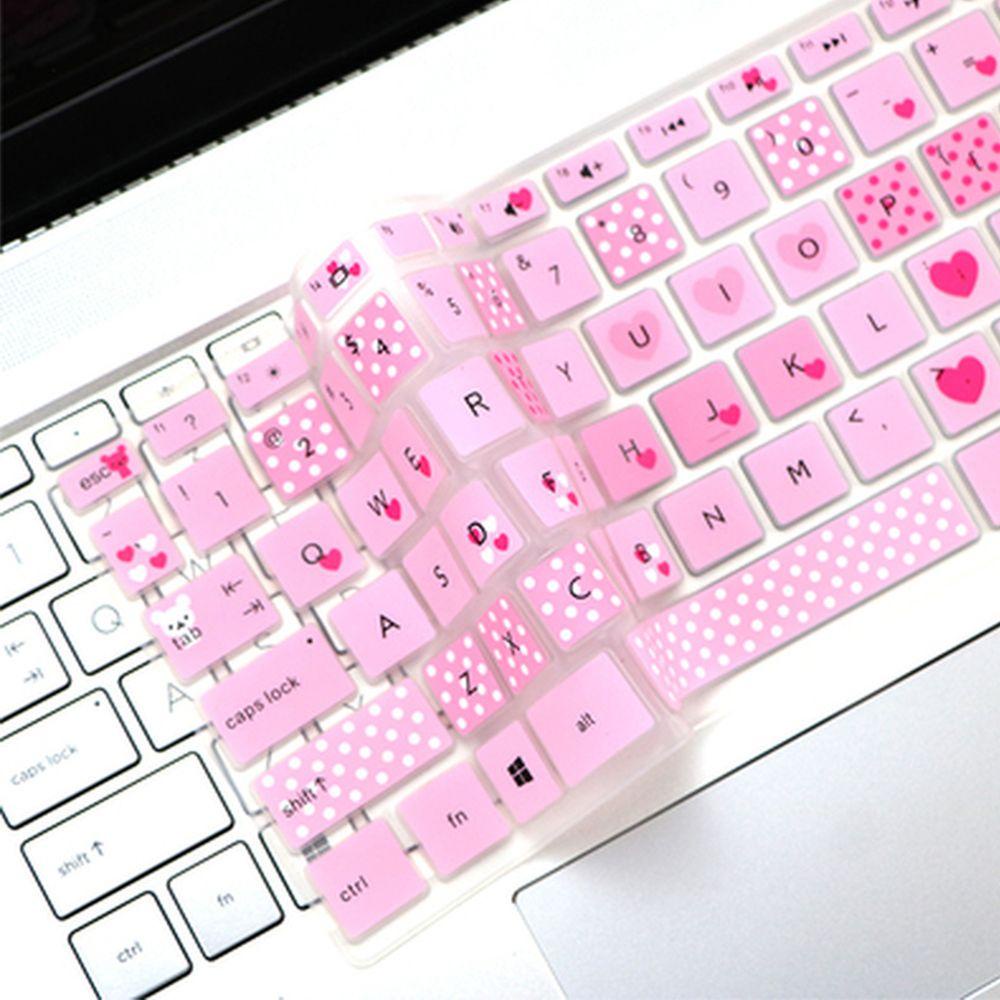 Stiker Keyboard Agustina Komputer Lembut 14inci Silikon Anti Air Multicolor