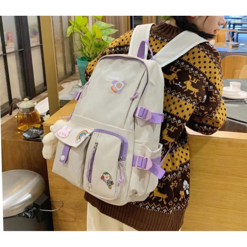 Tas wanita Korea/Tas sekolah SMP SMA/Tas sekolah anak perempuan/Tas kekinian/Tas wanita model Korea