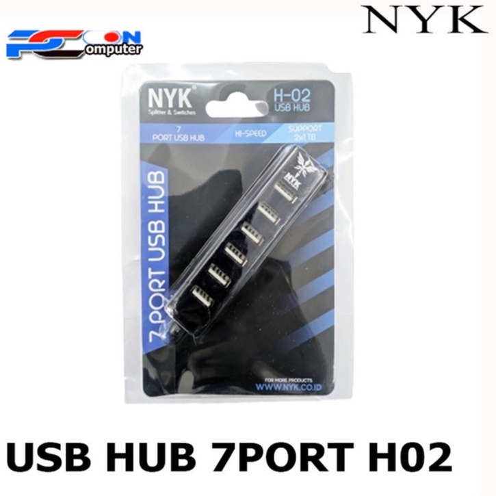 USB HUB 7 Port NYK H-02 HITAM