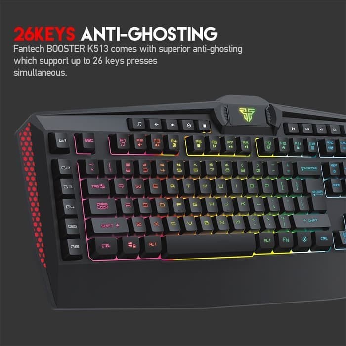 Fantech BOOSTER K513 Keyboard Gaming Membrane Macro