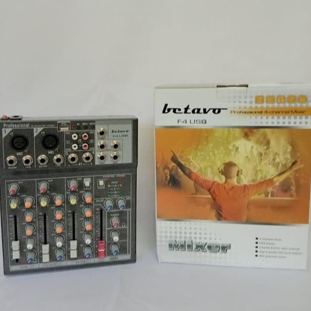 MIXER BETAVO F4 USB F 4 CHANNEL