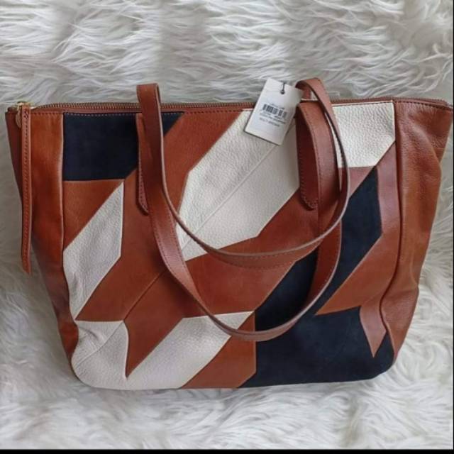 Fossil Tote Bag Patchwork