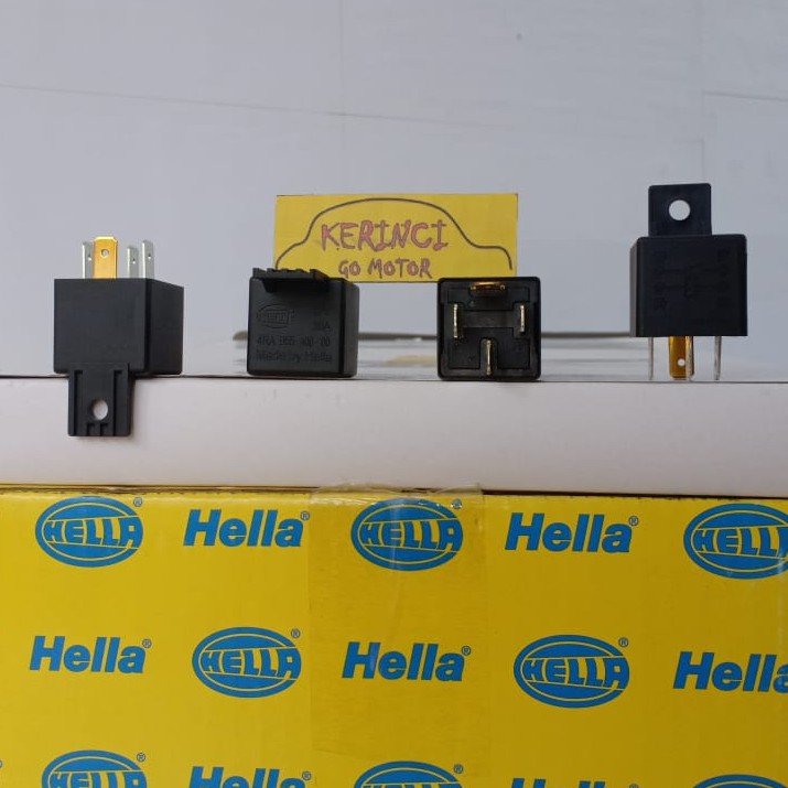 RELAY HELLA KAKI 4 12V 30A - RELAY KLAKSON HELLA - RELAY LAMPU HELLA