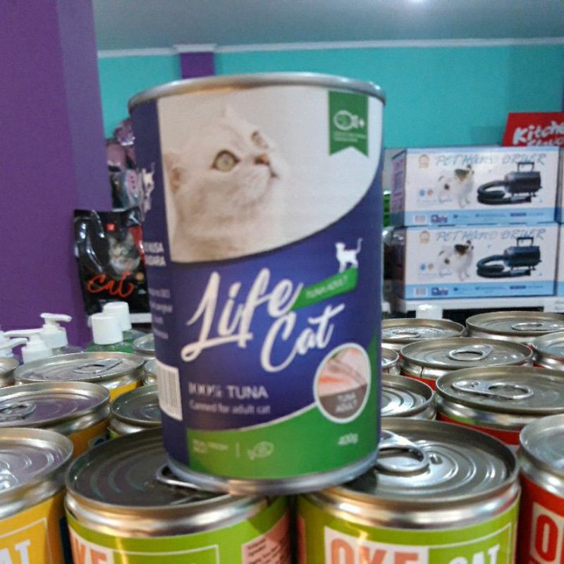 Life Cat Tuna Adult Kaleng 400 gr 1 dus isi 24 kaleng