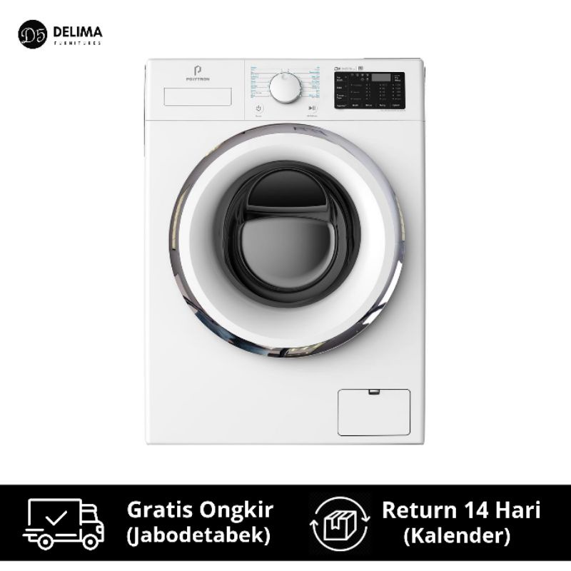 Mesin Cuci Front Loading Inventer Polytron Wonder Wash 7 KG PFL 7101