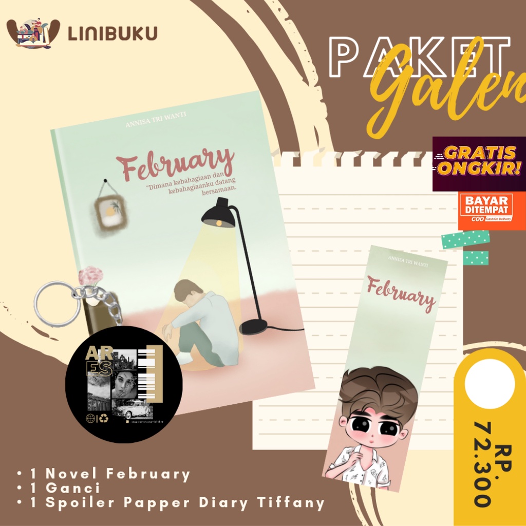 Preorder Novel FEBRUARY by Annisa Tri Wanti-PAKET GALEN