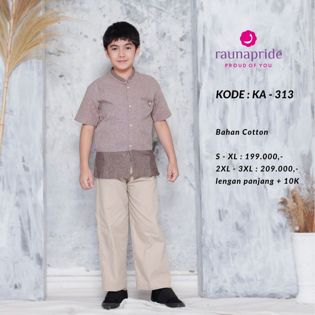 Busana Sarimbit Keluarga / Rauna SR - 313 Coklat / Fashion Muslim