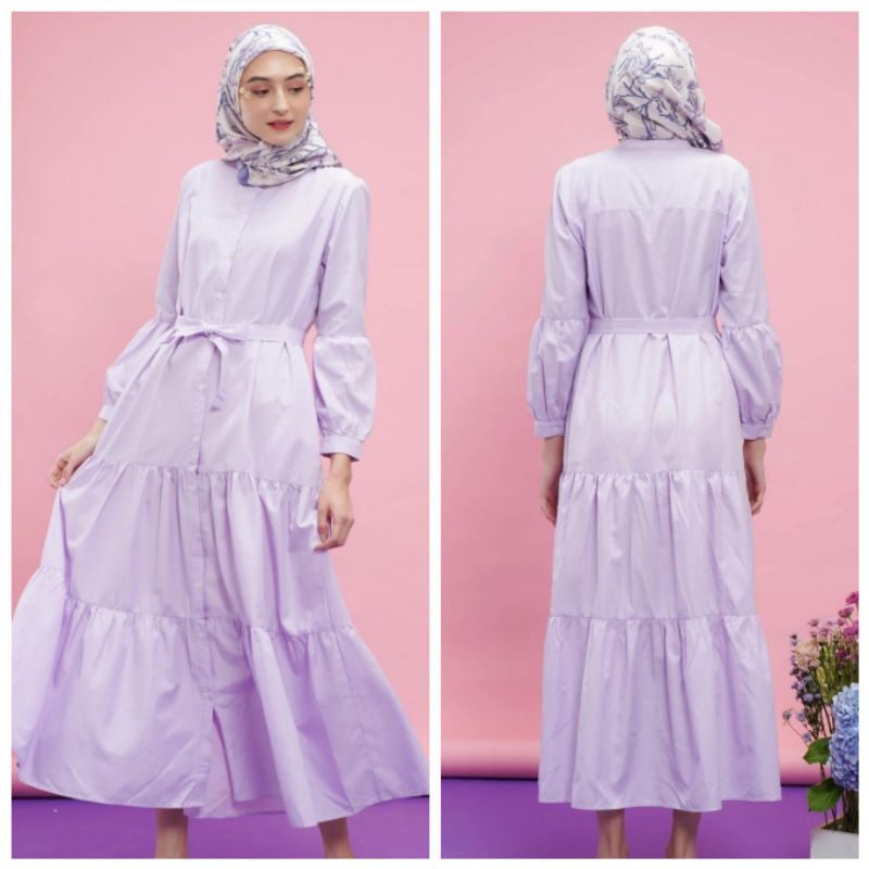 LAVRA DRESS LIGHT PURPLE || ALEZA LABEL