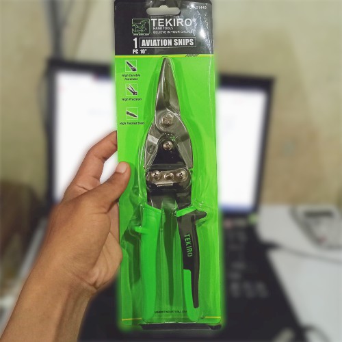 TEKIRO Gunting Seng 10 Inch - Gunting Baja Ringan Tekiro 10 Inch