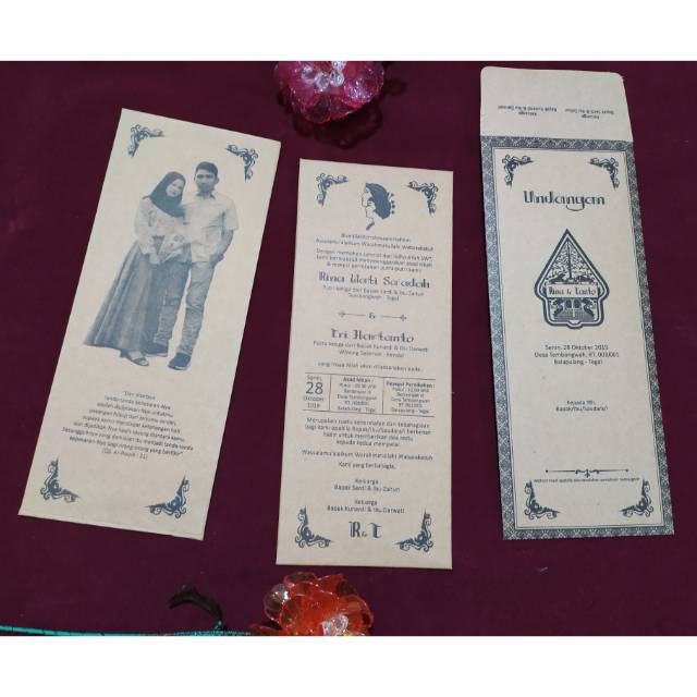 Undangan pernikahan (harga untuk 500 pcs)