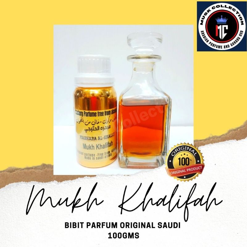Bibit Parfum Arab Saudi Mukh Khalifa By Mabhara Al-Khaliji 100ml