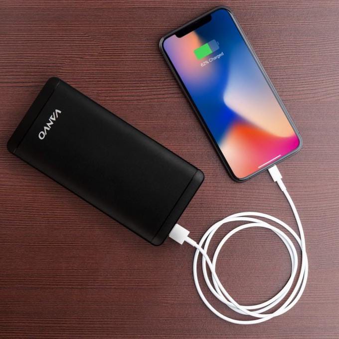 VANVO POWER BANK VANVO SLIM VES - 08A PB VANVO SLIM VES-08A 10000MAH POWER BANK DUAL USB OUTPUT