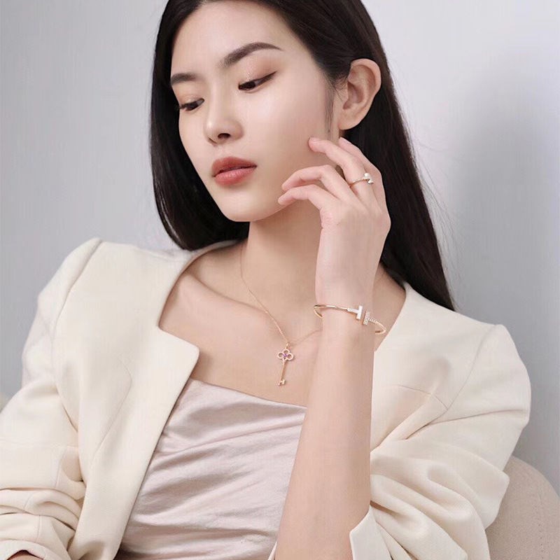 Cincin Model Terbuka Bahan Zircon 18K Gaya Korea Untuk Wanita