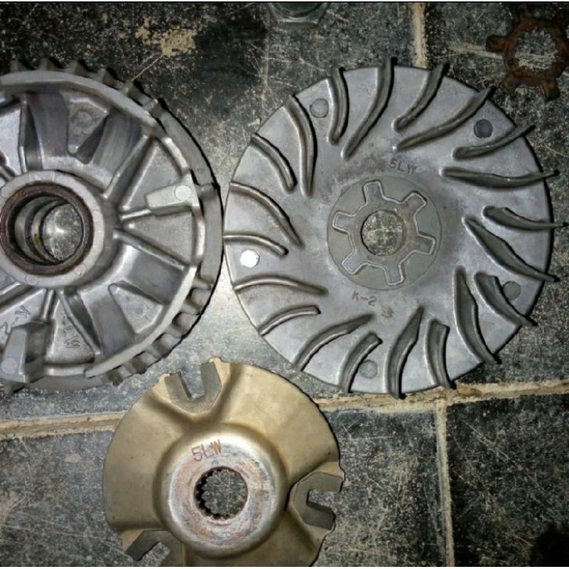 pully pulley depan racing nouvo original 5lw 1 set yamaha