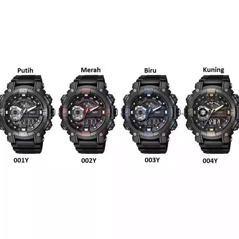 Jam Tangan Digital Pria Q&amp;Q QnQ QQ GW87 gw87 gw 87j GW87J Original Water Resist