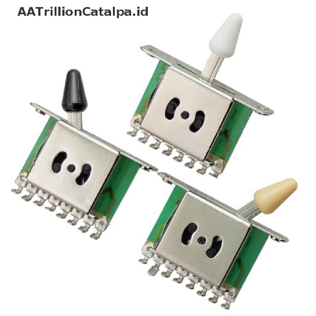 Aatrillioncatalpa Switch Pickup Selector 5 Arah Dengan Knob Untuk Gitar Elektrik Fender Stratocaster