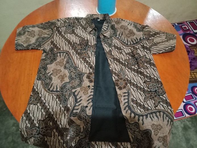 Indralaya Pendek Kemeja Batik Pria Full Furing Bahan Katun Sragenan