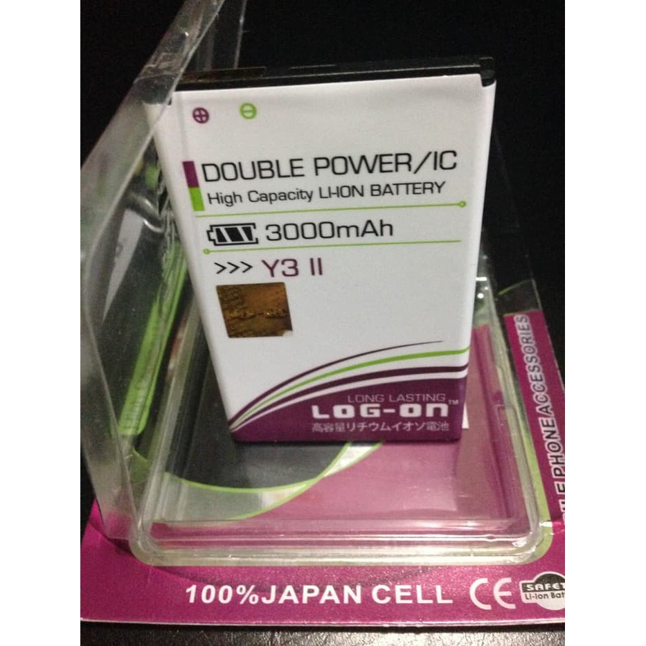 Battery / Baterai / Batre Huawei Y3 ii / Y3 2016 original log On Double Power