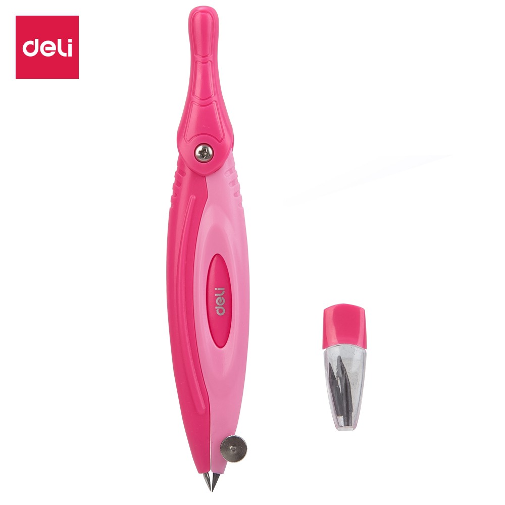 

Deli Jangka Sekolah dengan pensil mekanik bahan ABS berkualitas mudah dibawa nyaman dipakai EG20202