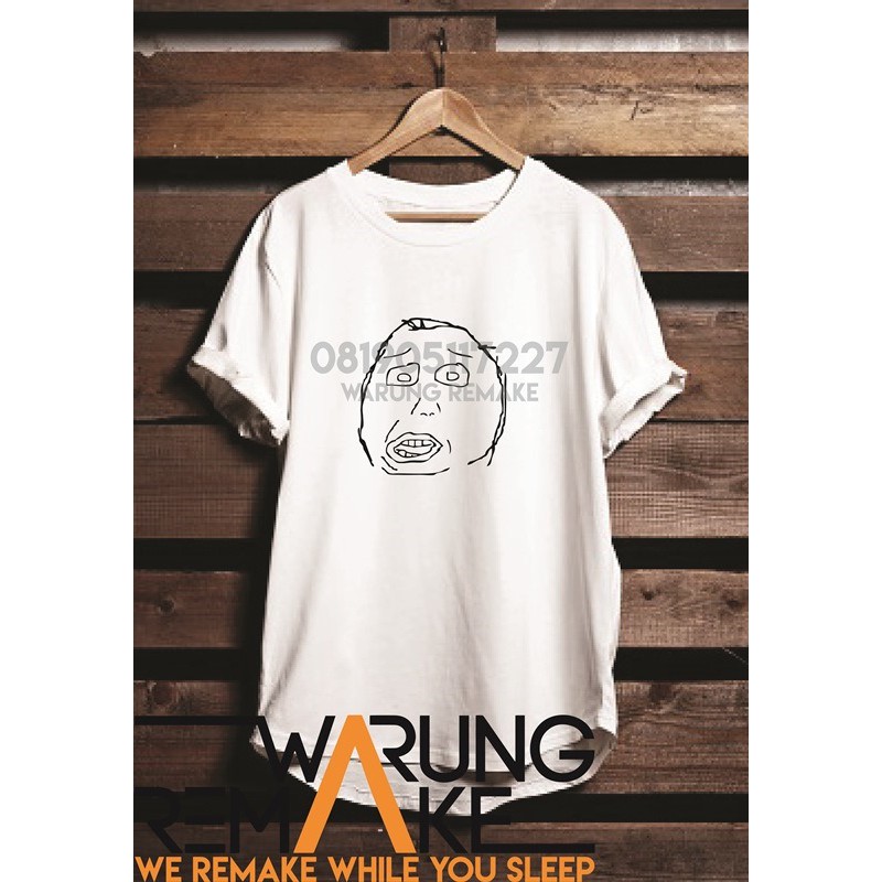 KAOS T-SHIRT MEME 9GAG RAGE FACE