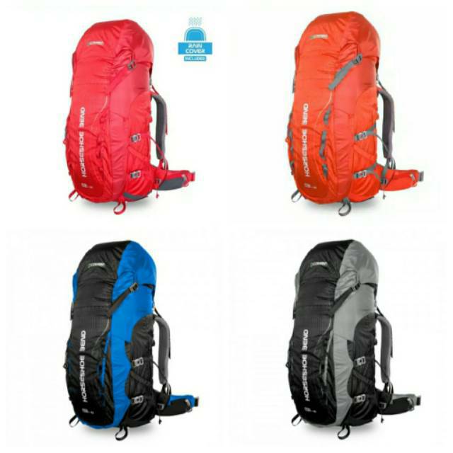 Keril consina horseshoe bend 60+10 include cover bag carrier consina horseshoe bend 60L
